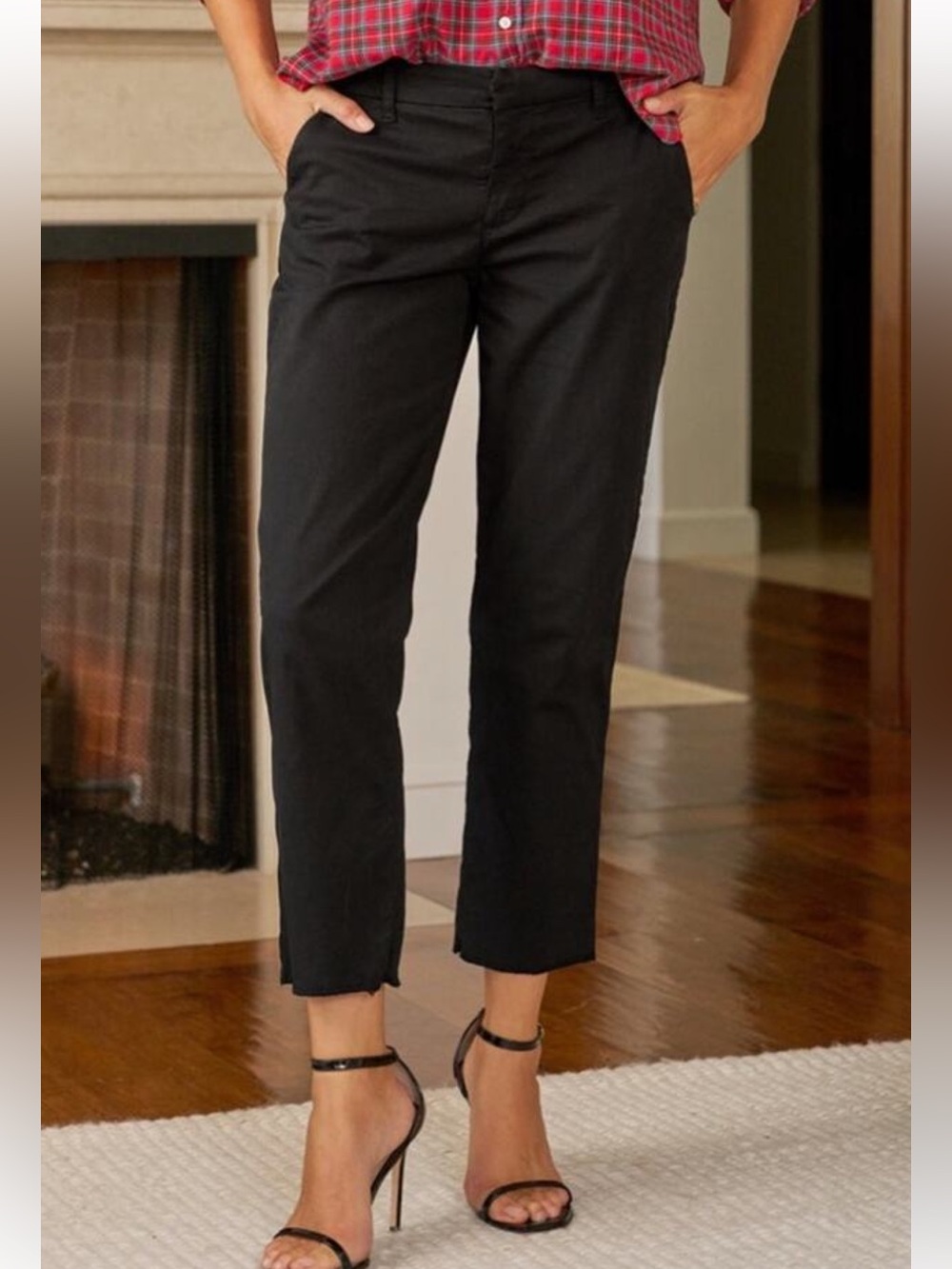 Frank & Eileen Wicklow Italian Chino Black Pants Size 2 - Picture 2 of 11
